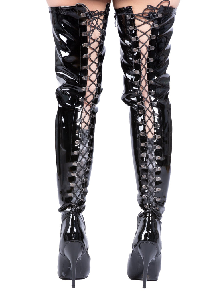 Praise PVC Thigh Boots Skin Two US