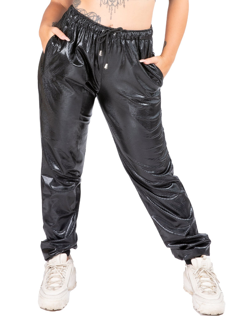 VynX Jogging Bottoms with Square Pattern