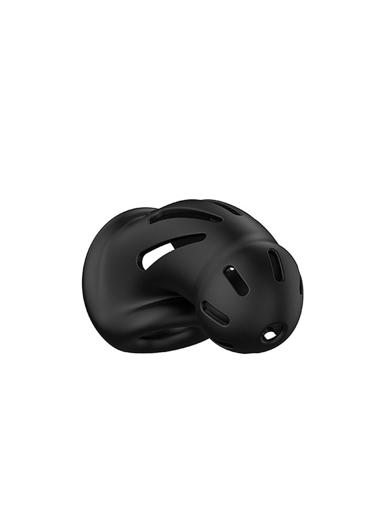 Model 27 - Ultra Soft Silicone Chastity Cage - Black