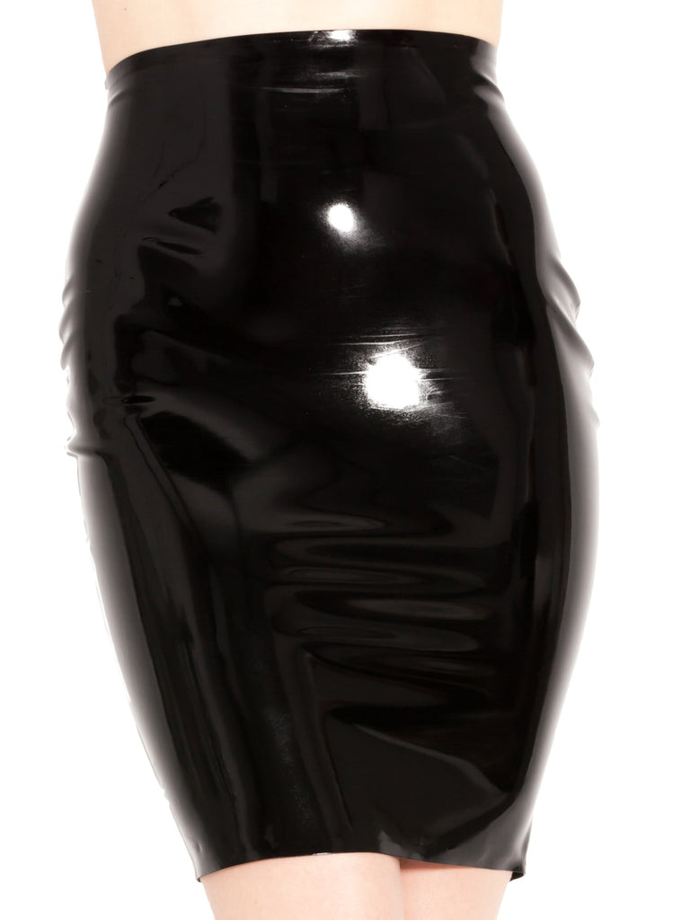 Skin Two UK Latex Pencil Skirt in Black Skirt