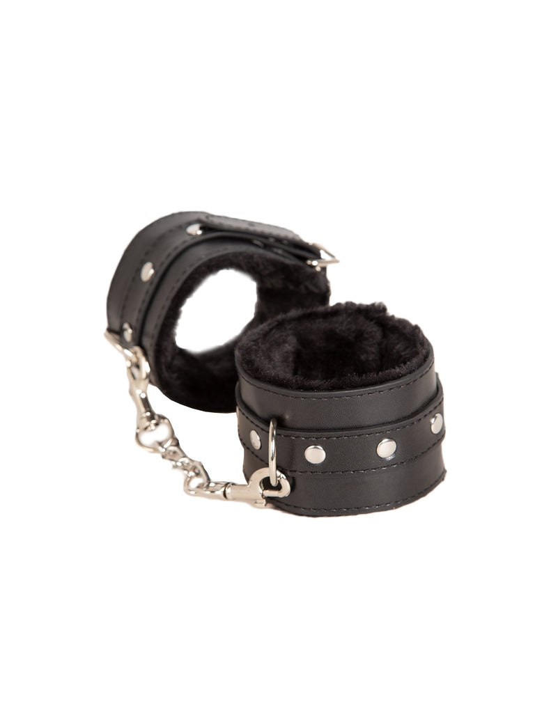 Skin Two UK Black Panther Fur-Lined Cuffs Cuffs