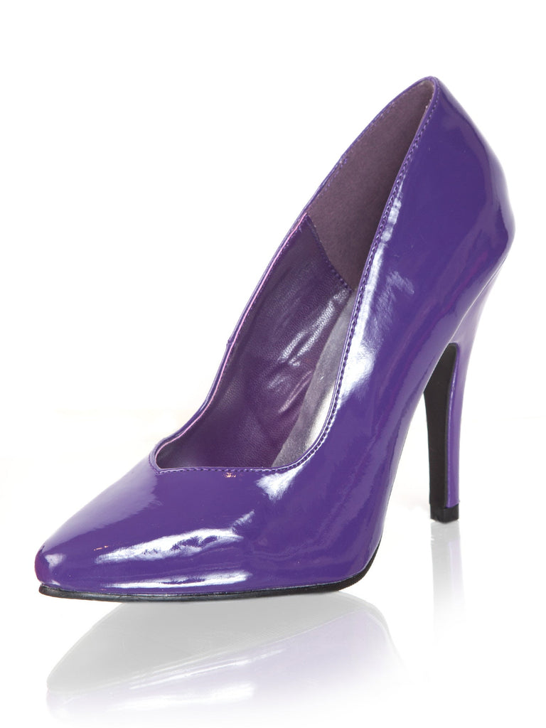 Skin Two UK Brandy Heel Court Shoe Purple Shoes