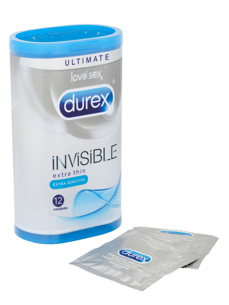 Skin Two UK Durex Invisible Extra Sensitive Condoms 12 Pack Condoms