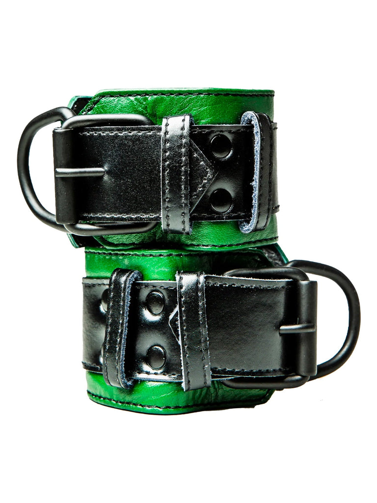 Skin Two UK Bulldog Bondage Cuffs Black/Grey - One Size Cuffs