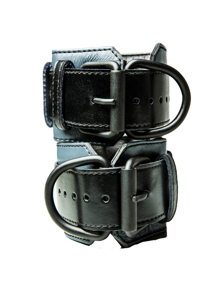 Skin Two UK Bulldog Bondage Cuffs Black/Green - One Size Cuffs