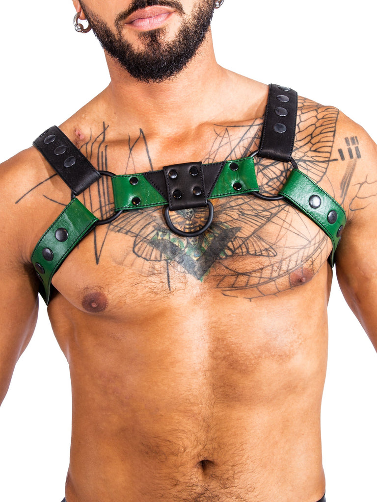 Skin Two UK Bulldog Bondage Harness Black/Red - One Size Harness