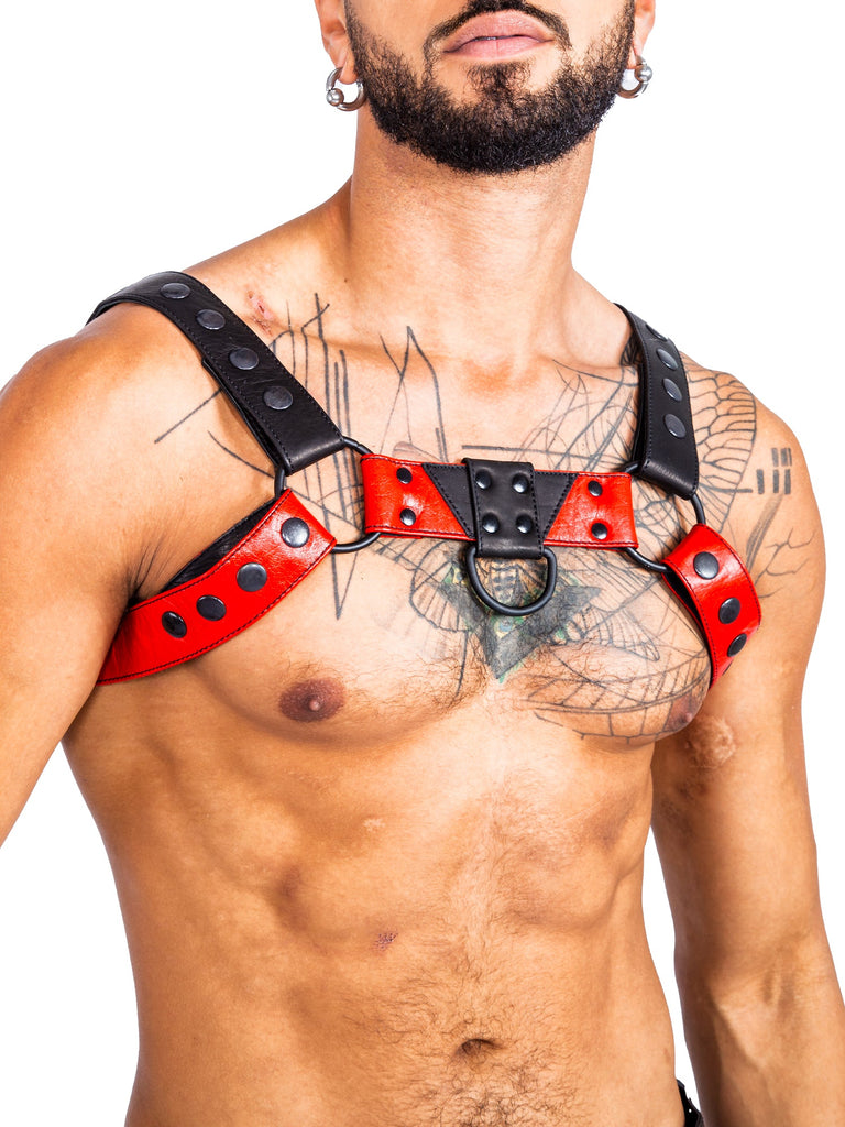 Skin Two UK Bulldog Bondage Harness Black/Grey - One Size Harness