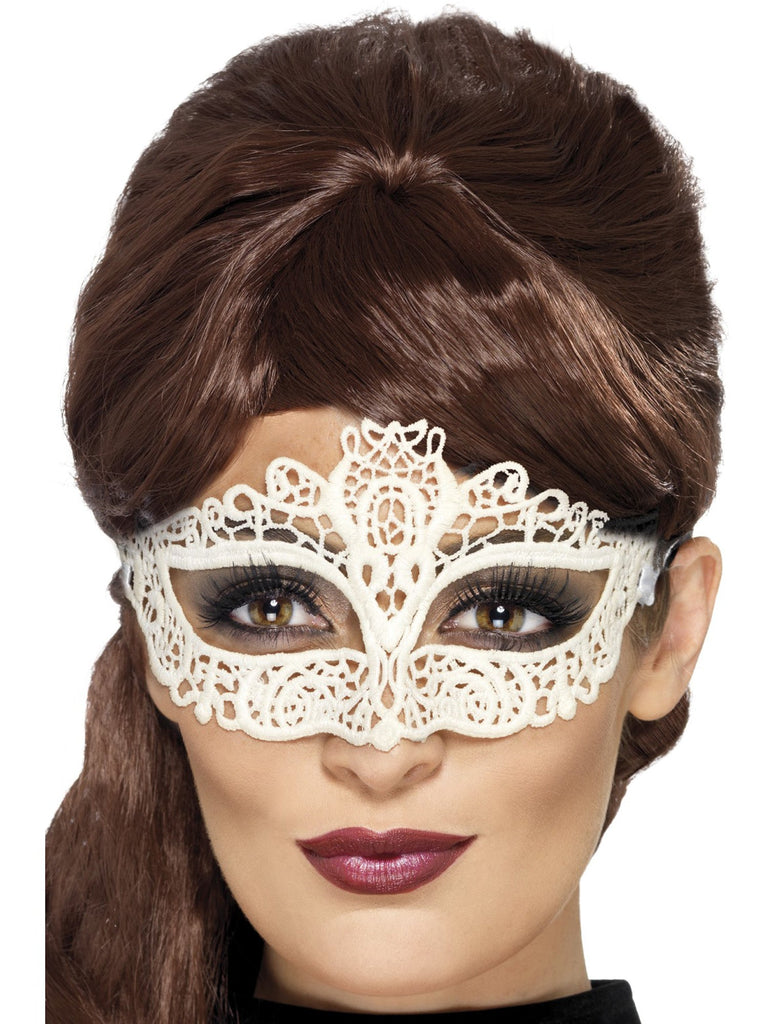 Skin Two UK Lace Filigree Eyemask White - One Size Mask