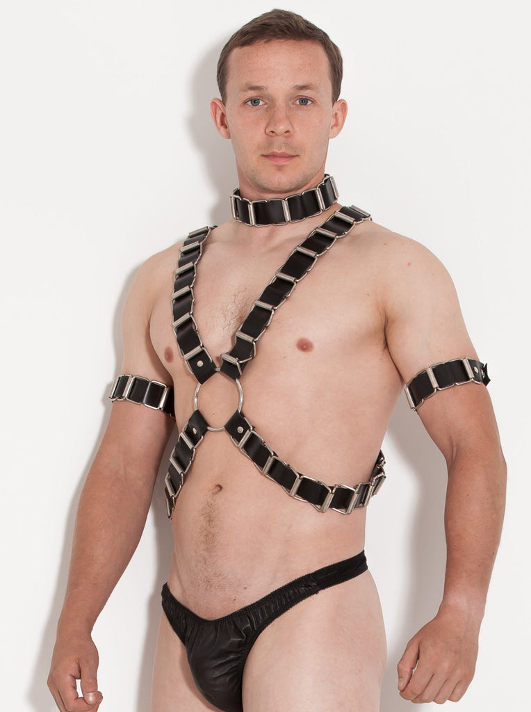 Skin Two UK Leather Chain Harness - One Size Harness