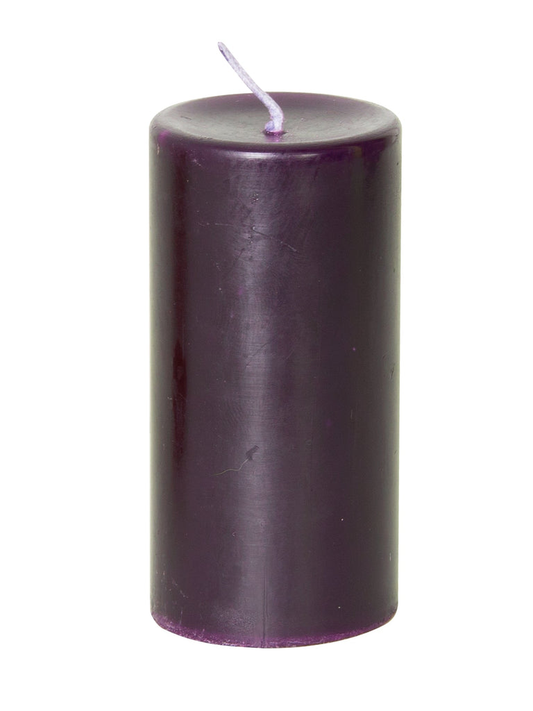 Skin Two UK Medium Pillar Low Burning Wax Play Candle Purple Enhancer