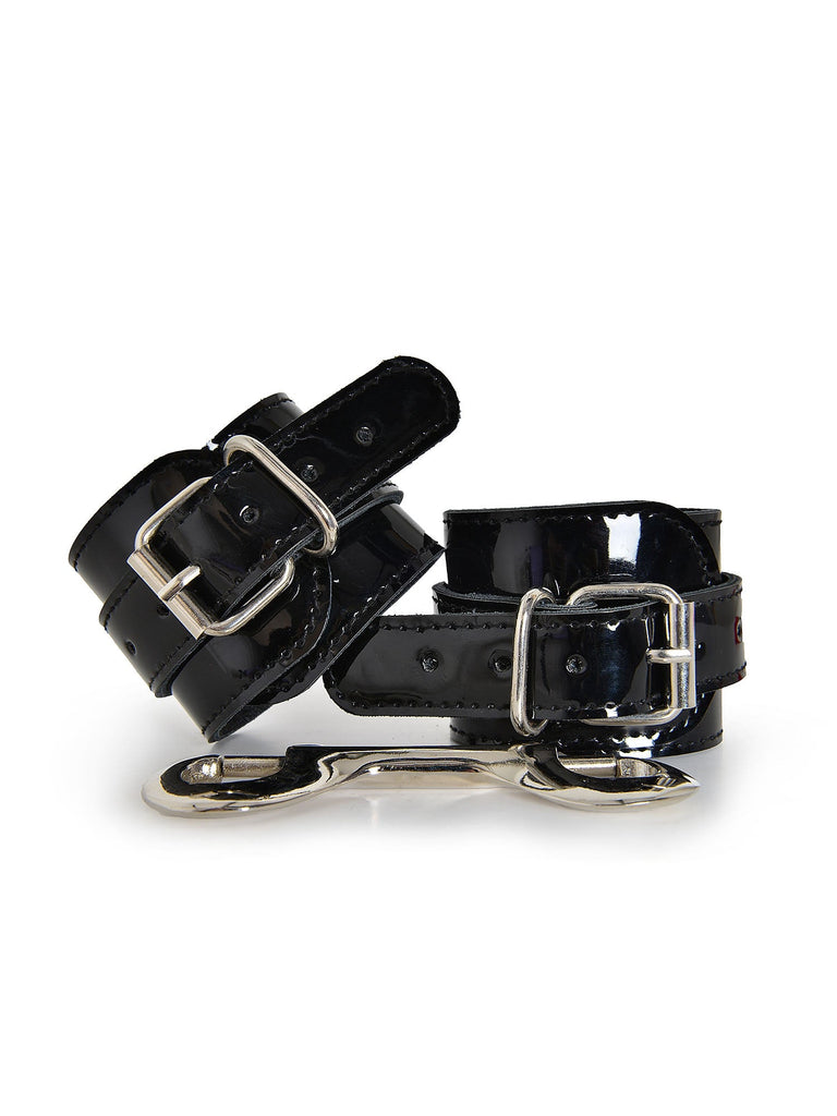 Skin Two UK Patent Leather Wrist Cuffs Cuffs