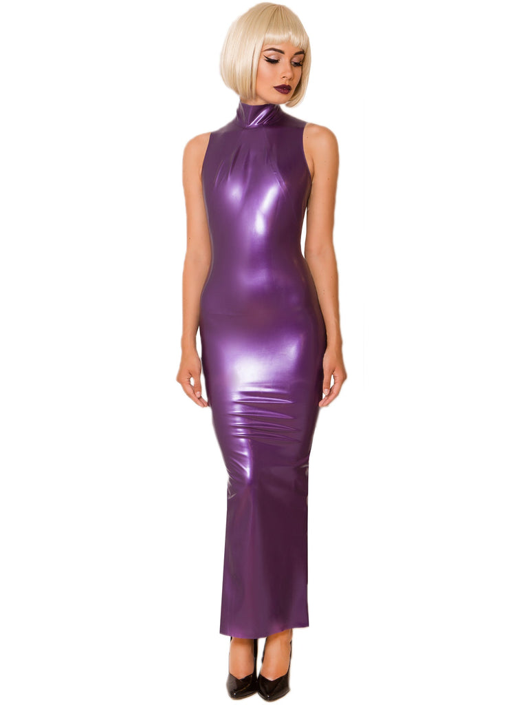 Satin Hobble Dress