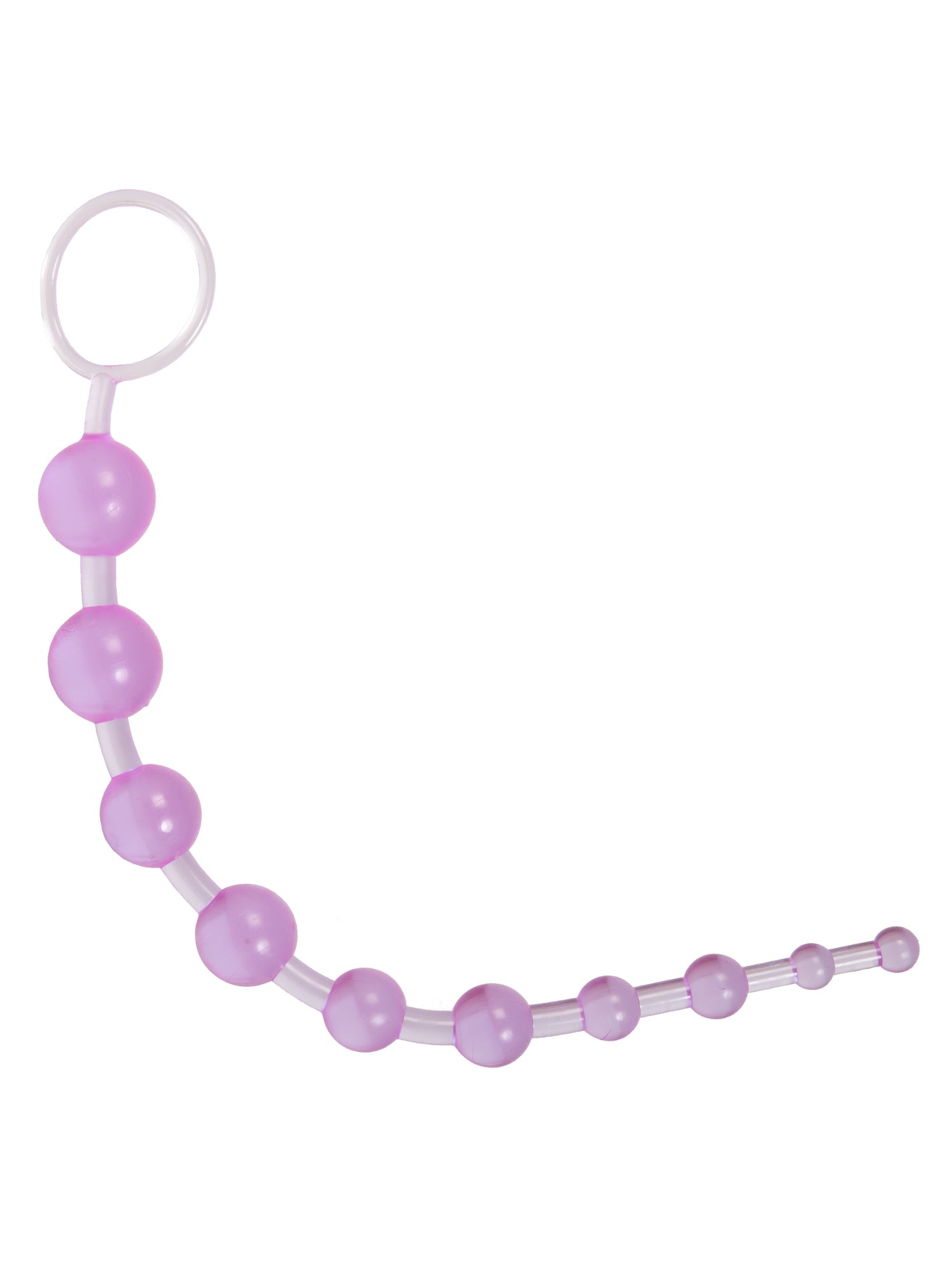 Dropship X 10 Beads Graduated Anal Beads 11 Inch - Purple to Sell