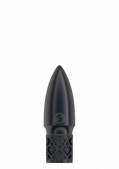 Skin Two UK Glitter - Rechargeable ABS Bullet - Gunmetal Vibrator