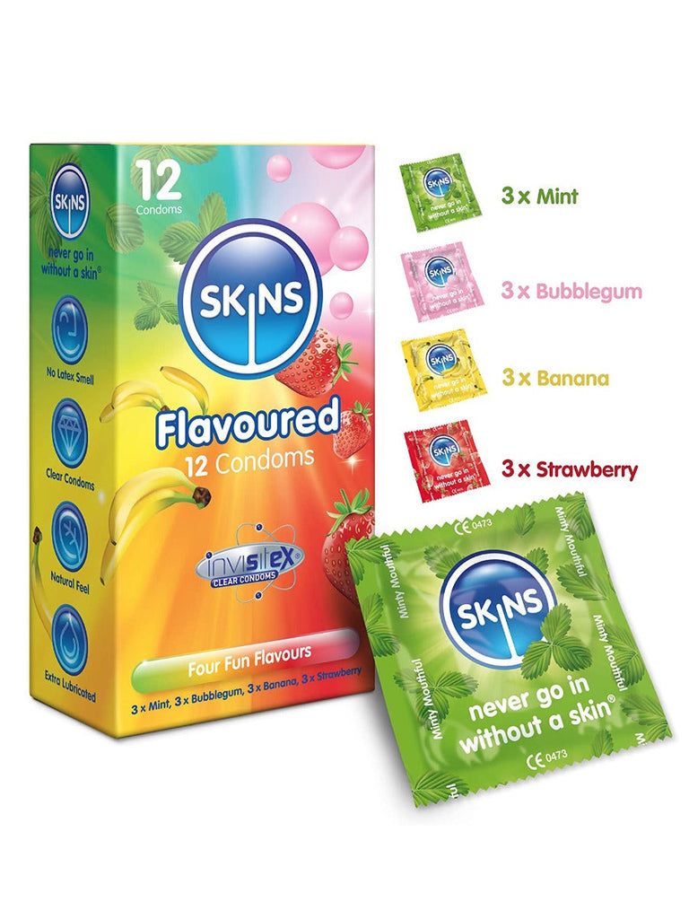 Skin Two UK Skins Flavoured 12 Pack Condoms Condoms