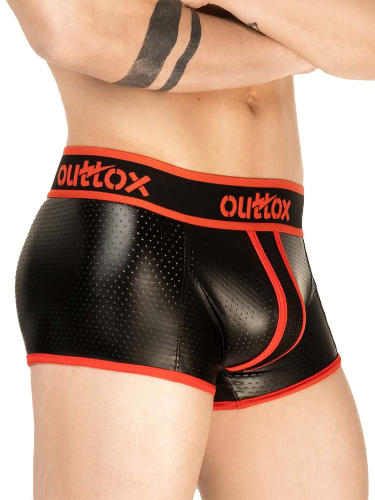 Skin Two UK Trunk Shorts in Black & Red Shorts