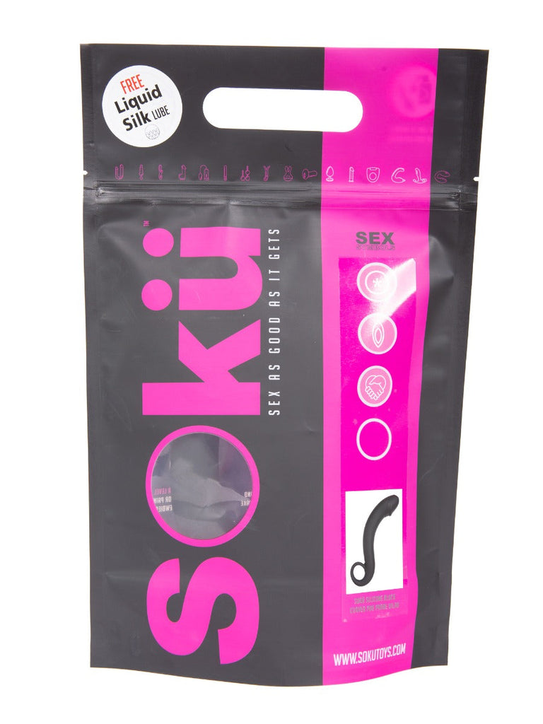 Skin Two UK Soku Black Probe Dildo - Clearance Clearance