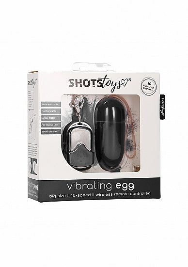 Skin Two UK 10 Speed Remote Vibrating Egg - Big - Black Eggs & Love Balls