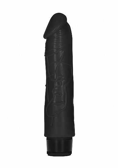 Skin Two UK 8 Inch Thick Realistic Dildo Vibe - Black Vibrator